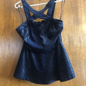 3/$20 Blue guess peplum top